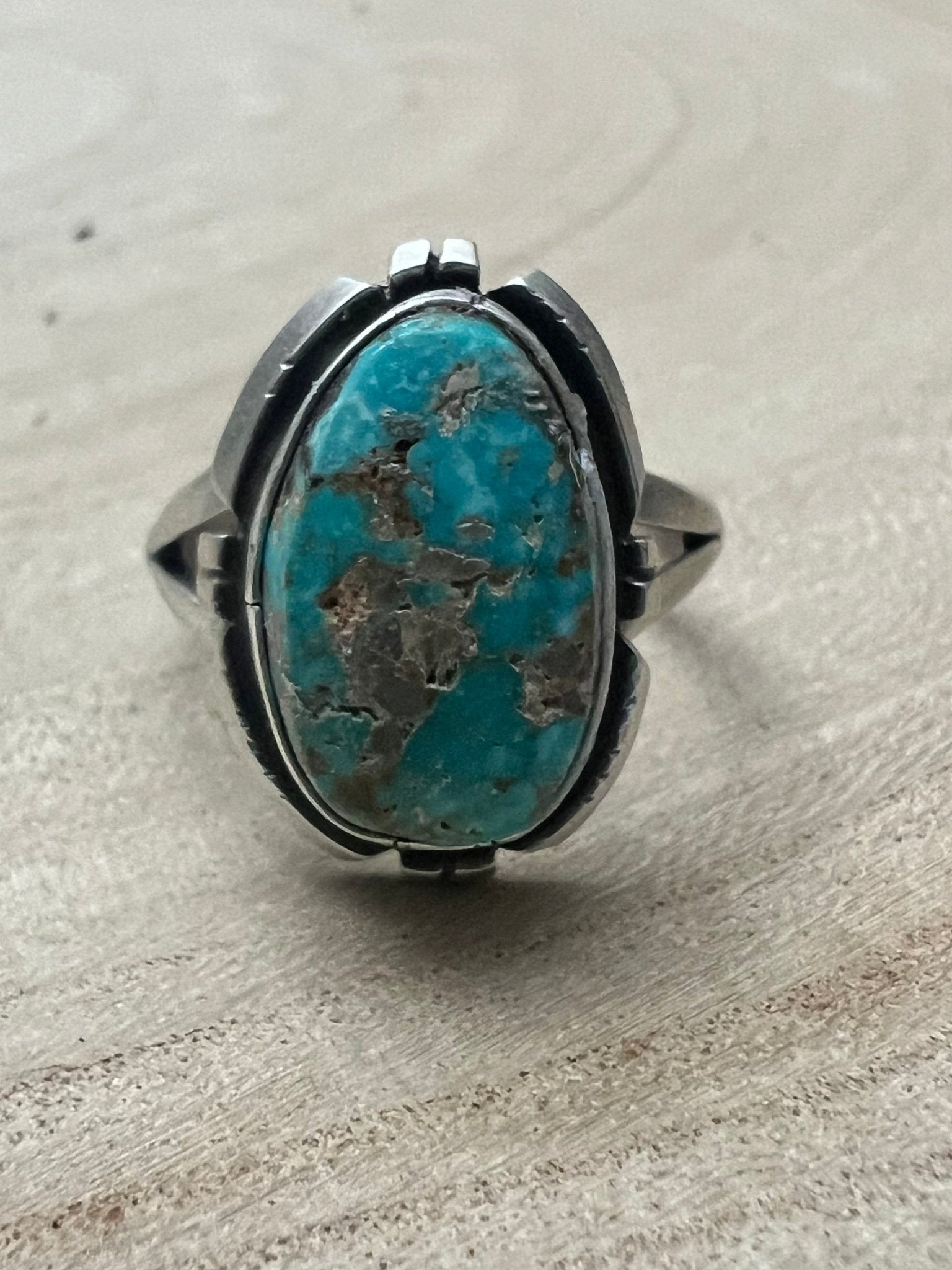 Randy Billy Royston Turquoise & Sterling Silver Ring - Size 9.5