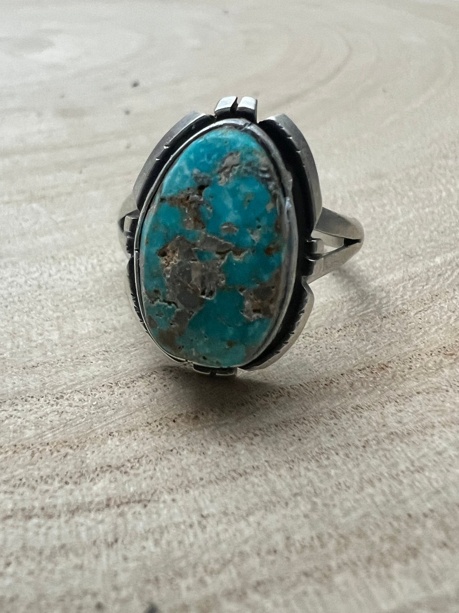 Randy Billy Royston Turquoise & Sterling Silver Ring - Size 9.5